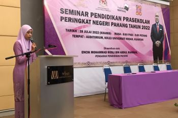 Seminar Pendidikan Pra Sekolah Peringkat Negeri Pahang 2022